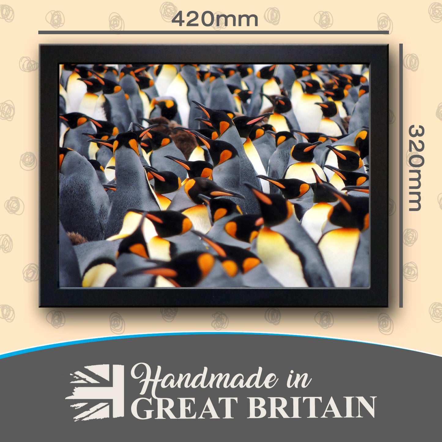 Penguins Cushioned Lap Tray
