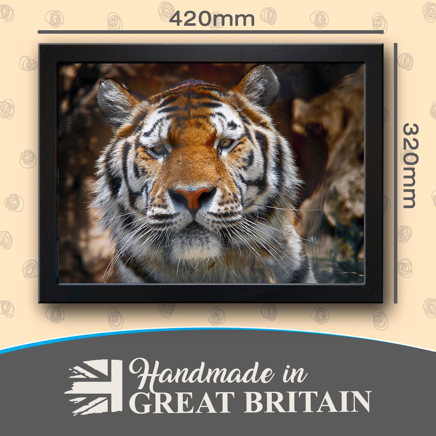 Tiger Cushioned Lap Tray