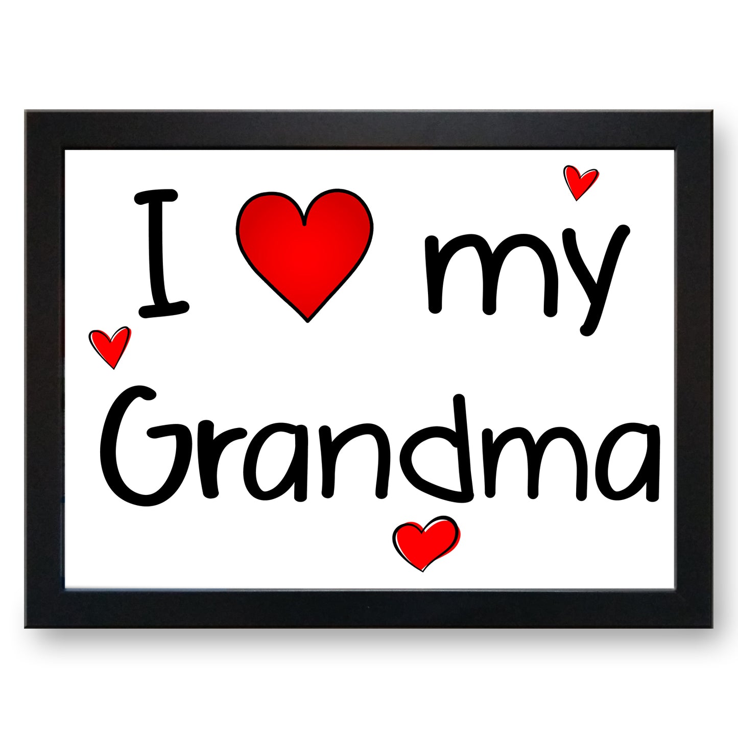 'I (Love Heart) My Grandma' Cushioned Lap Tray