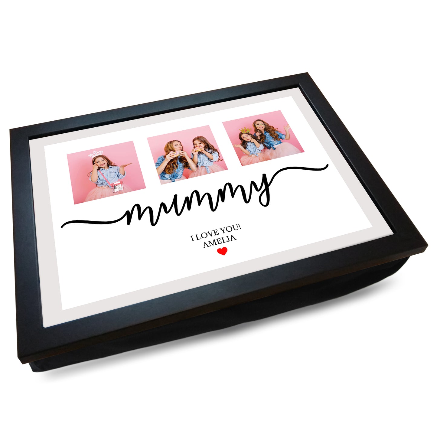 'Mummy I Love You!' Personalised Photo Collage Lap Tray