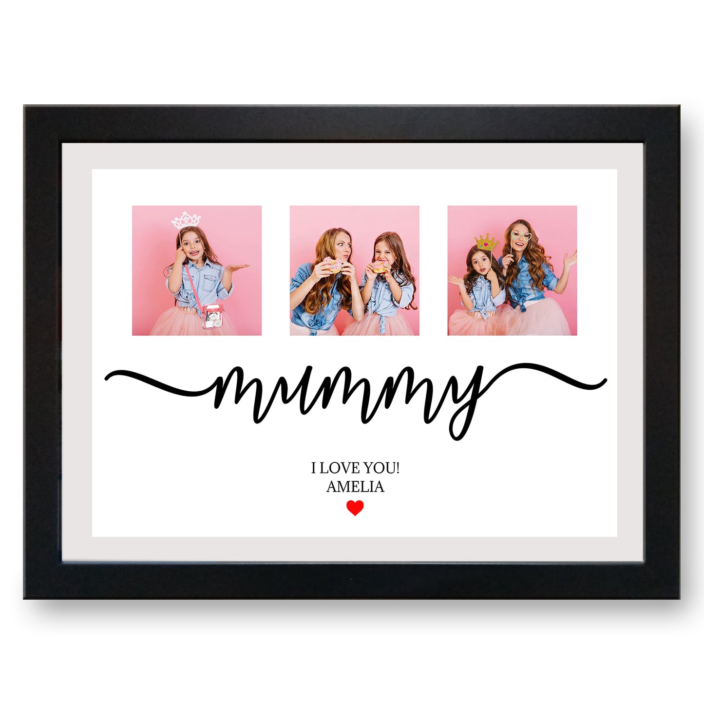 'Mummy I Love You!' Personalised Photo Collage Lap Tray