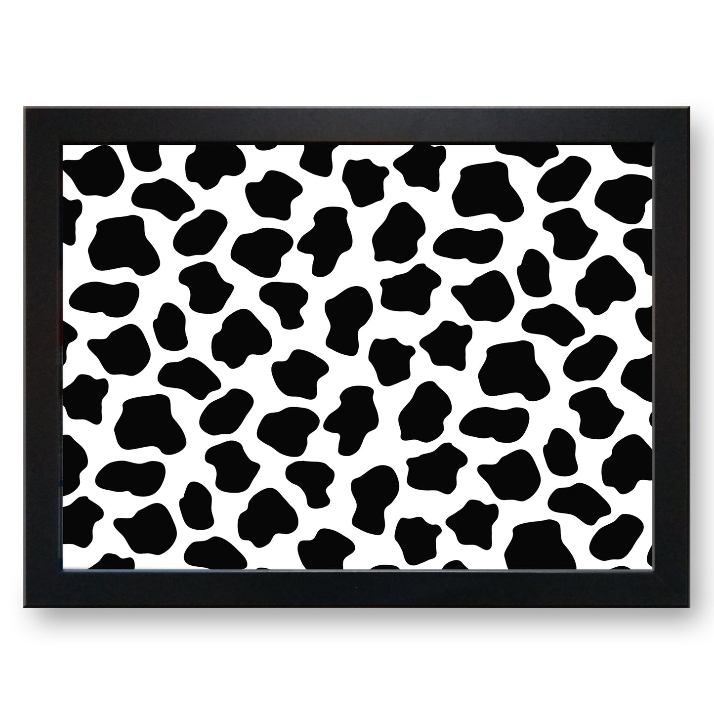 Cow Hide Animal Print Cushioned Lap Tray