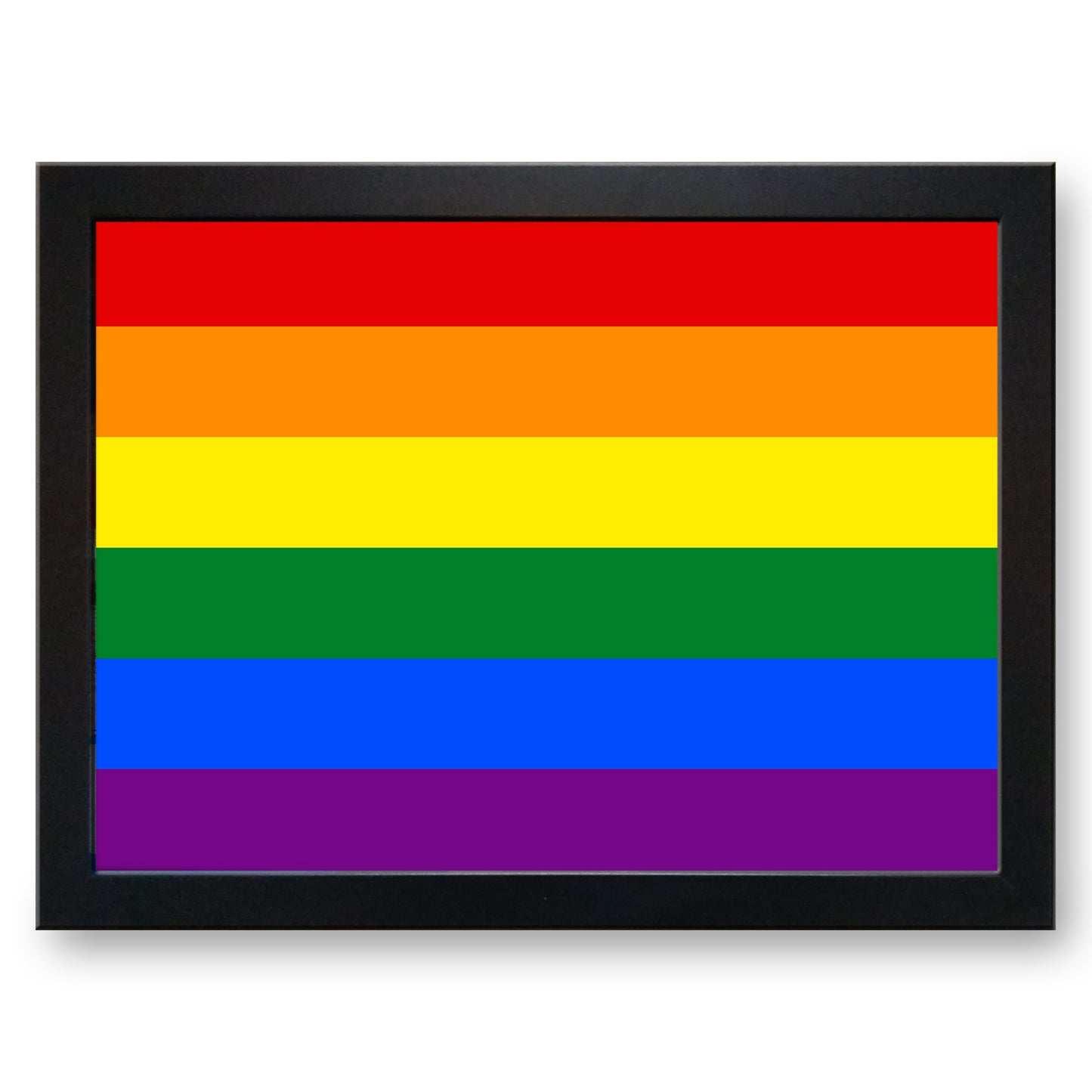 LGBT Rainbow Gay Pride Flag Cushioned Lap Tray
