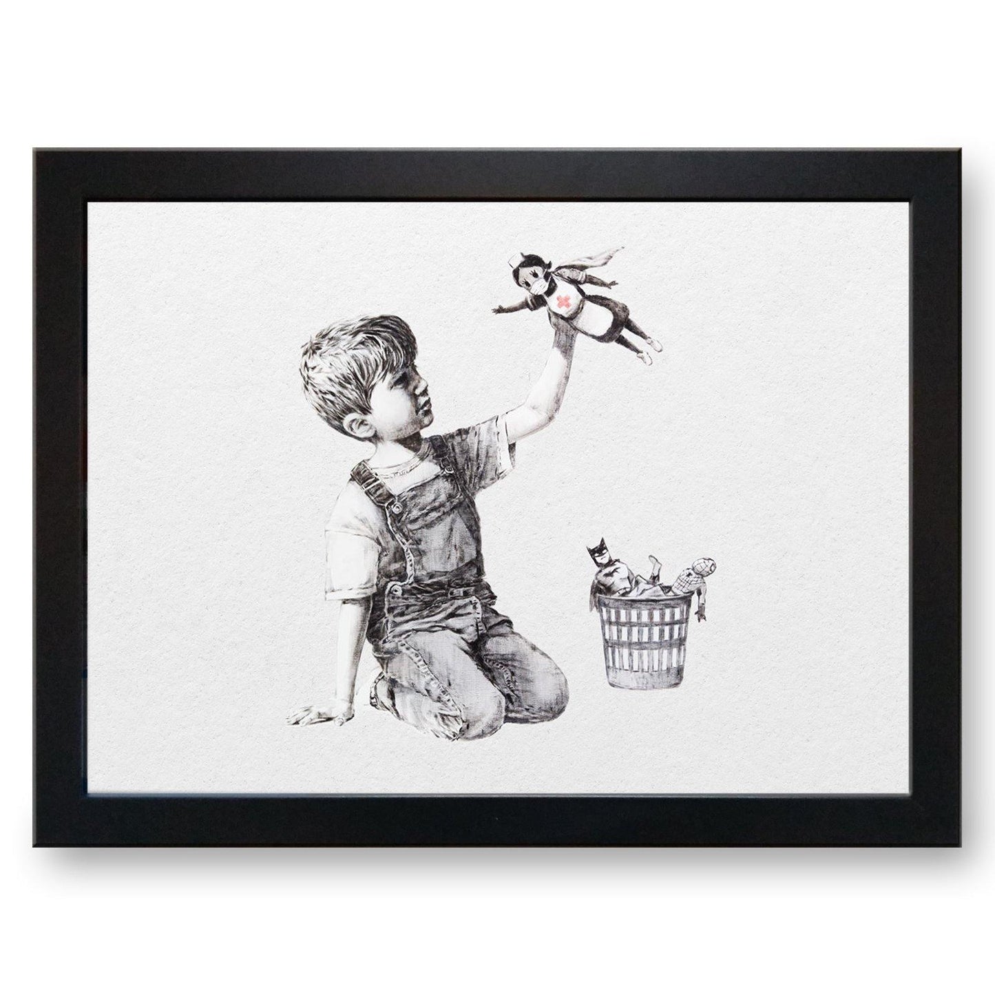Banksy 'Game Changer' (NHS Heroes) Cushioned Lap Tray - my personalised lap tray | mooki -