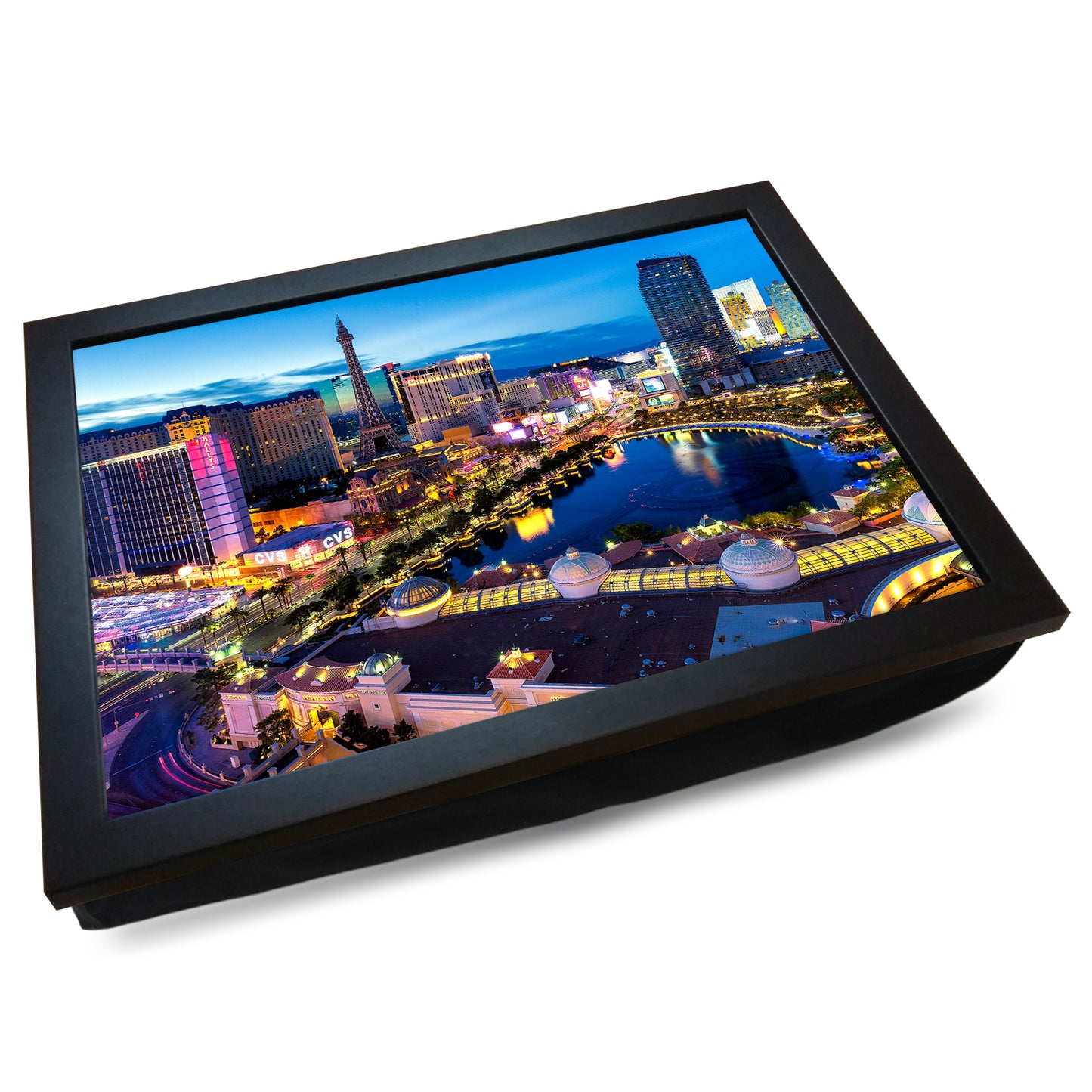 Las Vegas Casino Strip Cushioned Lap Tray - my personalised lap tray | mooki -