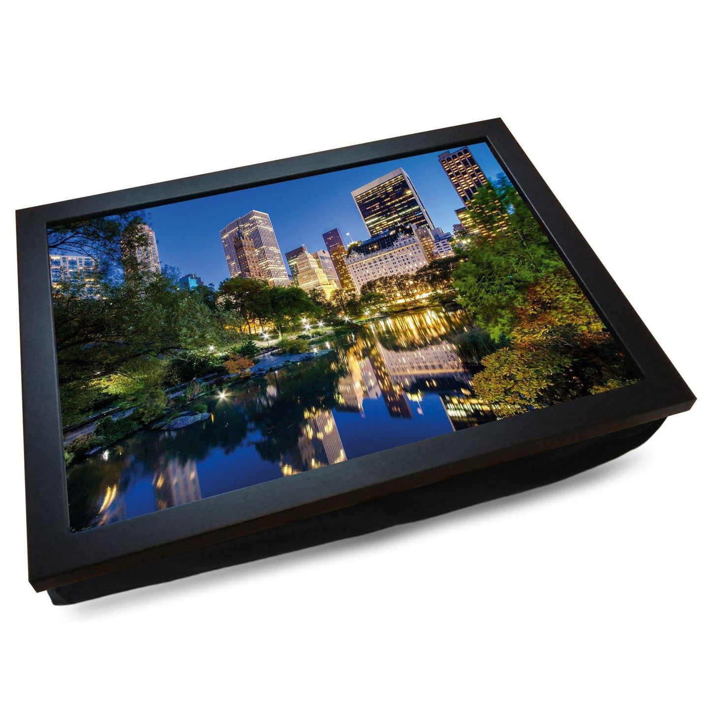 Central Park New York at Night Cushioned Lap Tray - my personalised lap tray | mooki -