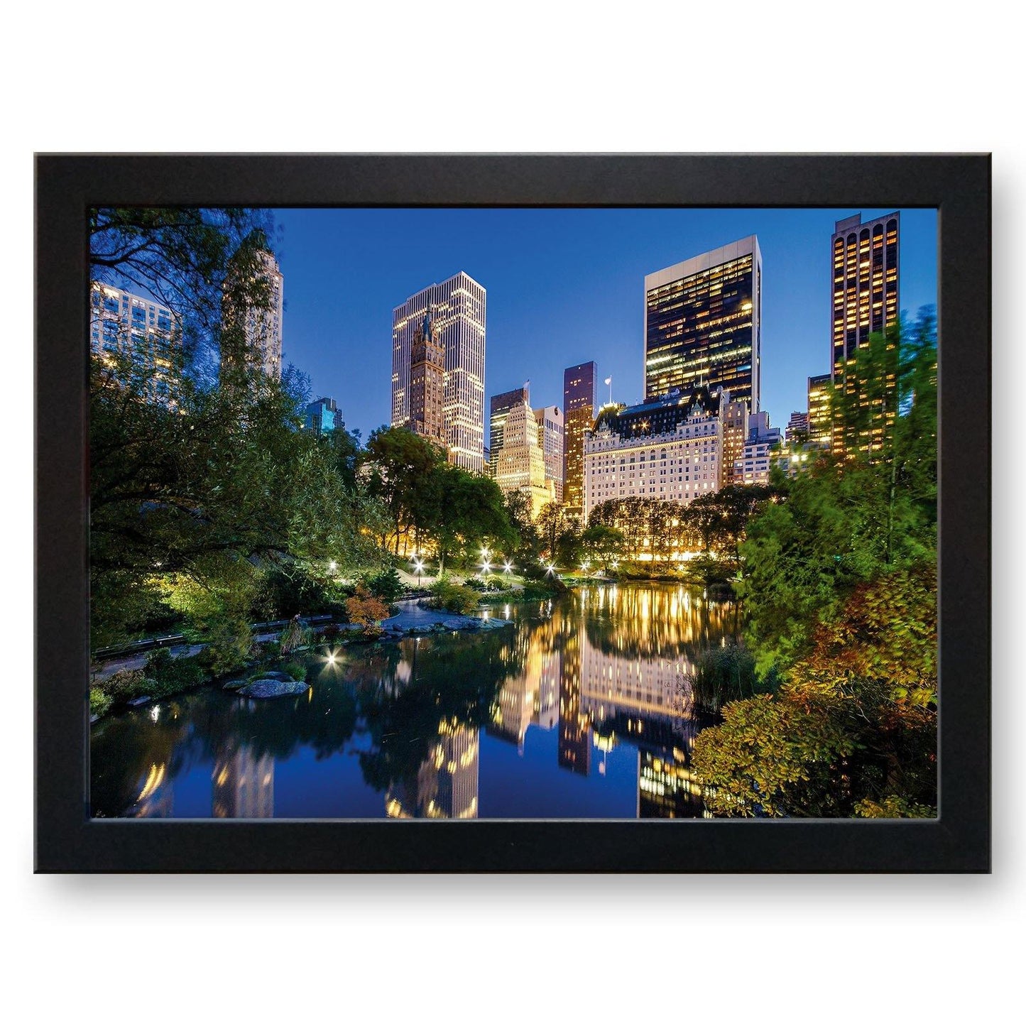 Central Park New York at Night Cushioned Lap Tray - my personalised lap tray | mooki -