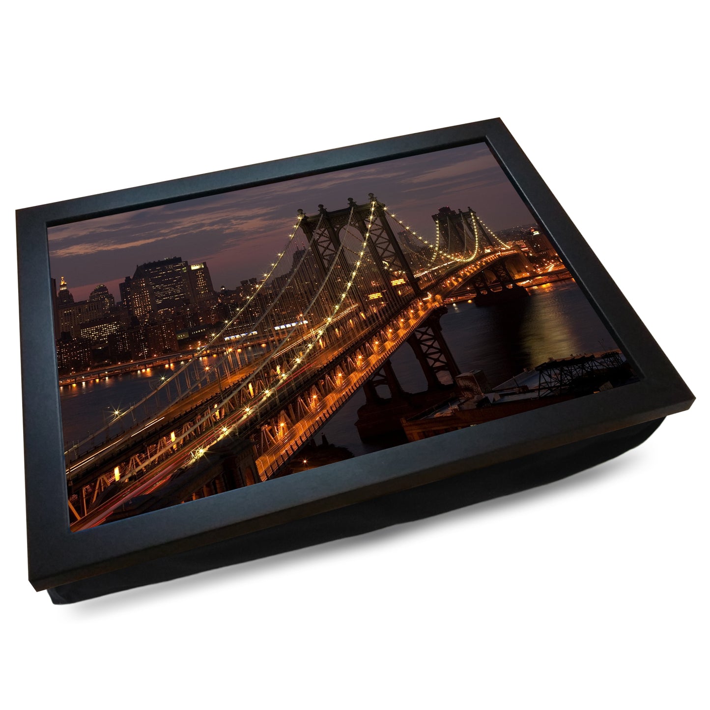 Manhattan Bridge New York Cushioned Lap Tray - my personalised lap tray | mooki -