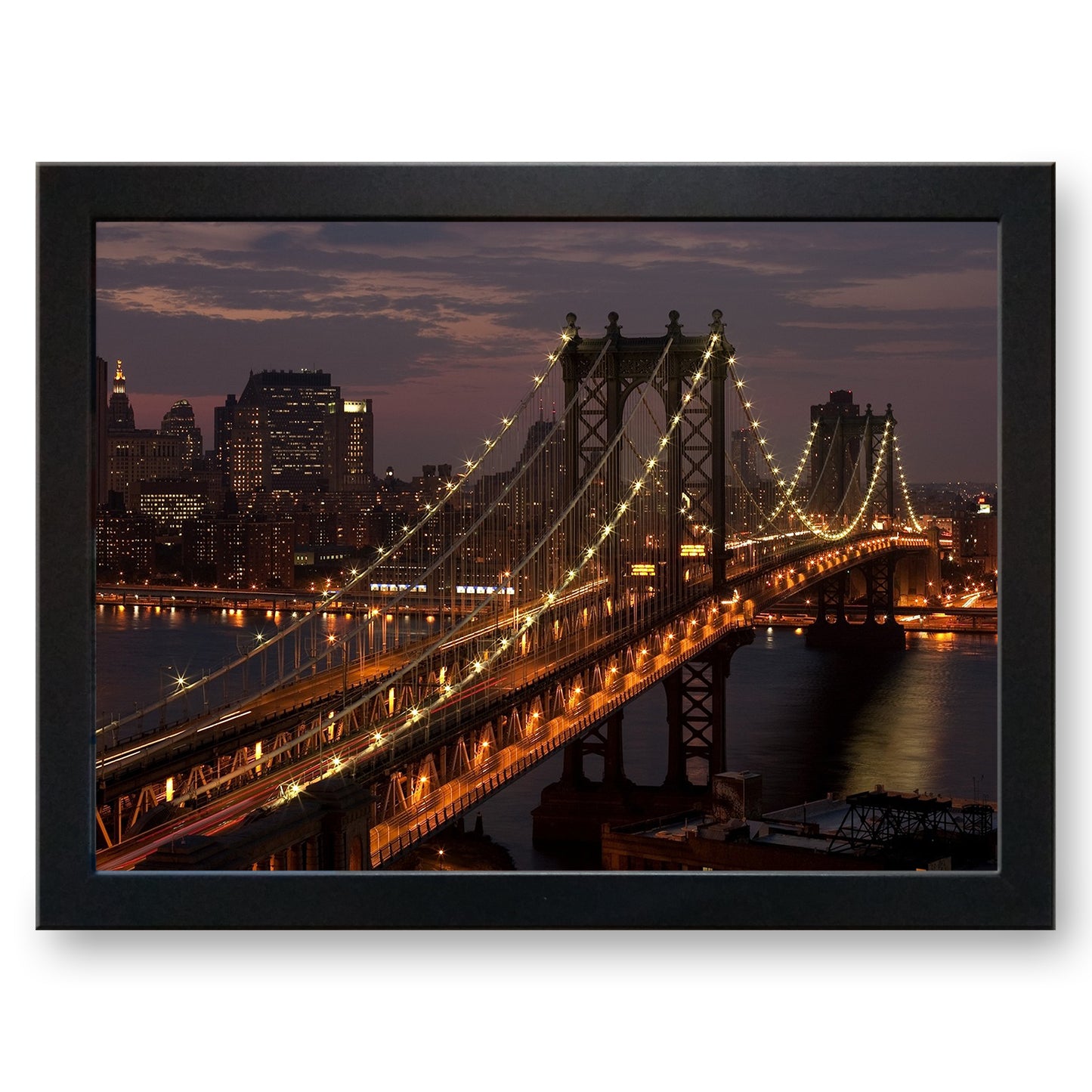 Manhattan Bridge New York Cushioned Lap Tray - my personalised lap tray | mooki -