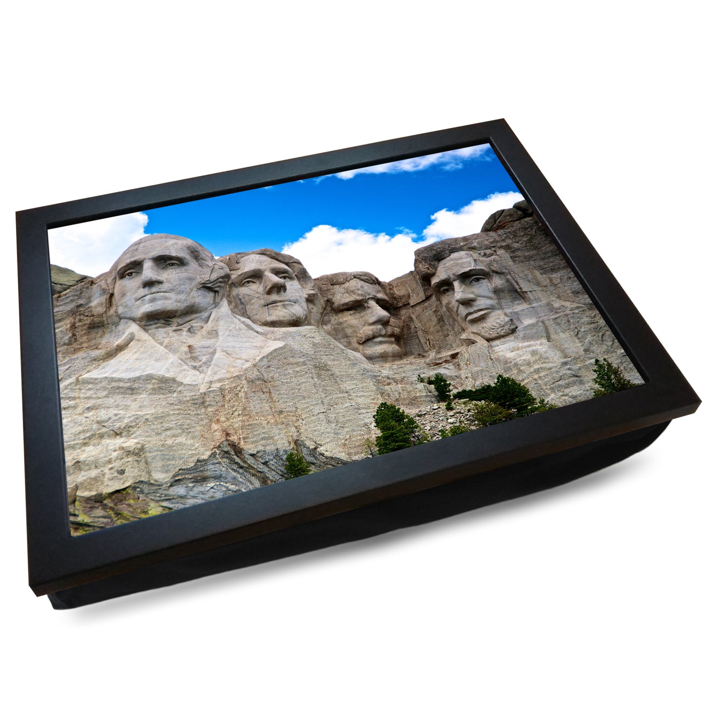 Mount Rushmore Cushioned Lap Tray - my personalised lap tray | mooki -