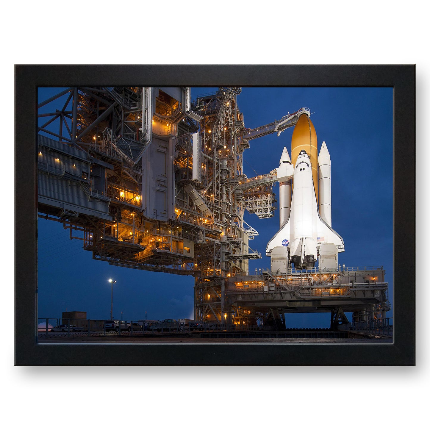 Space Shuttle on Launchpad Cushioned Lap Tray - my personalised lap tray | mooki -