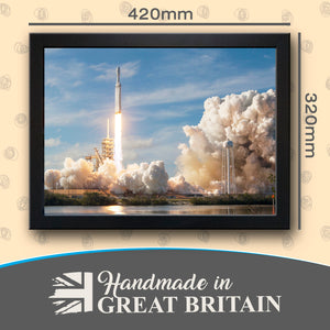 SPACEX Falcon Rocket Launch Cushioned Lap Tray