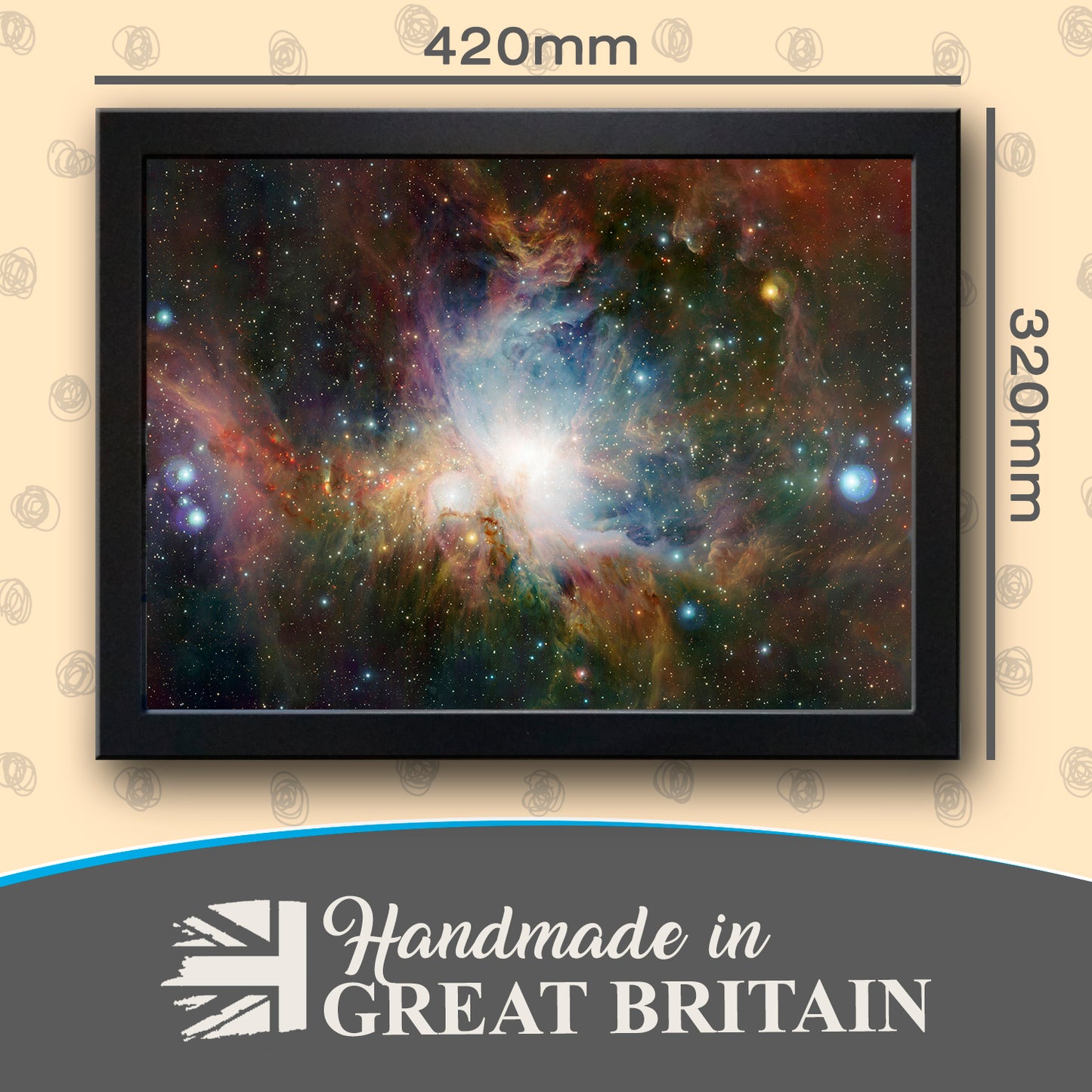 Orion Nebula Cushioned Lap Tray