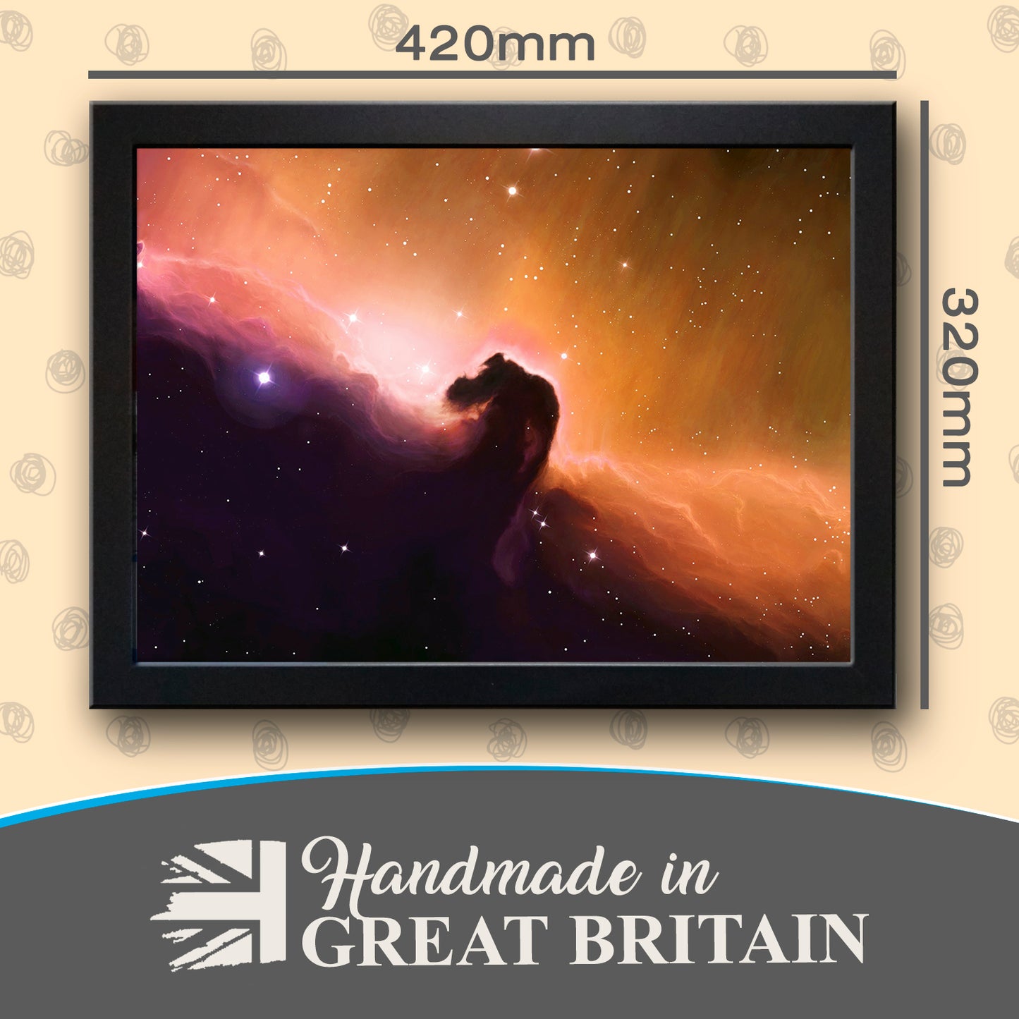 Horsehead Nebula Cushioned Lap Tray