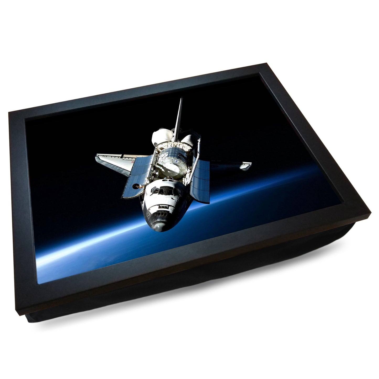 Space Shuttle in Orbit Cushioned Lap Tray - my personalised lap tray | mooki -