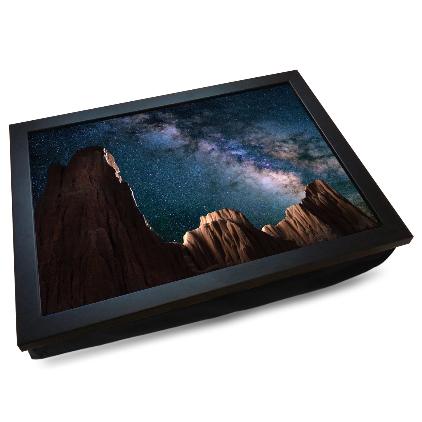 Starry Night Sky Milky Way Cushioned Lap Tray - my personalised lap tray | mooki -