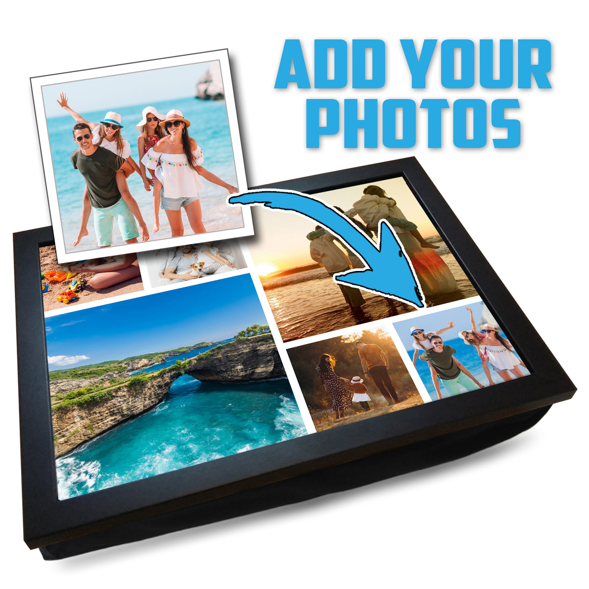 Design Your Own Personalised Photo Collage Lap Tray