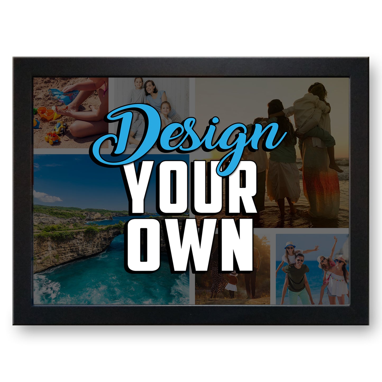 Design-Your-Own Personalised Photo Collage Lap Tray