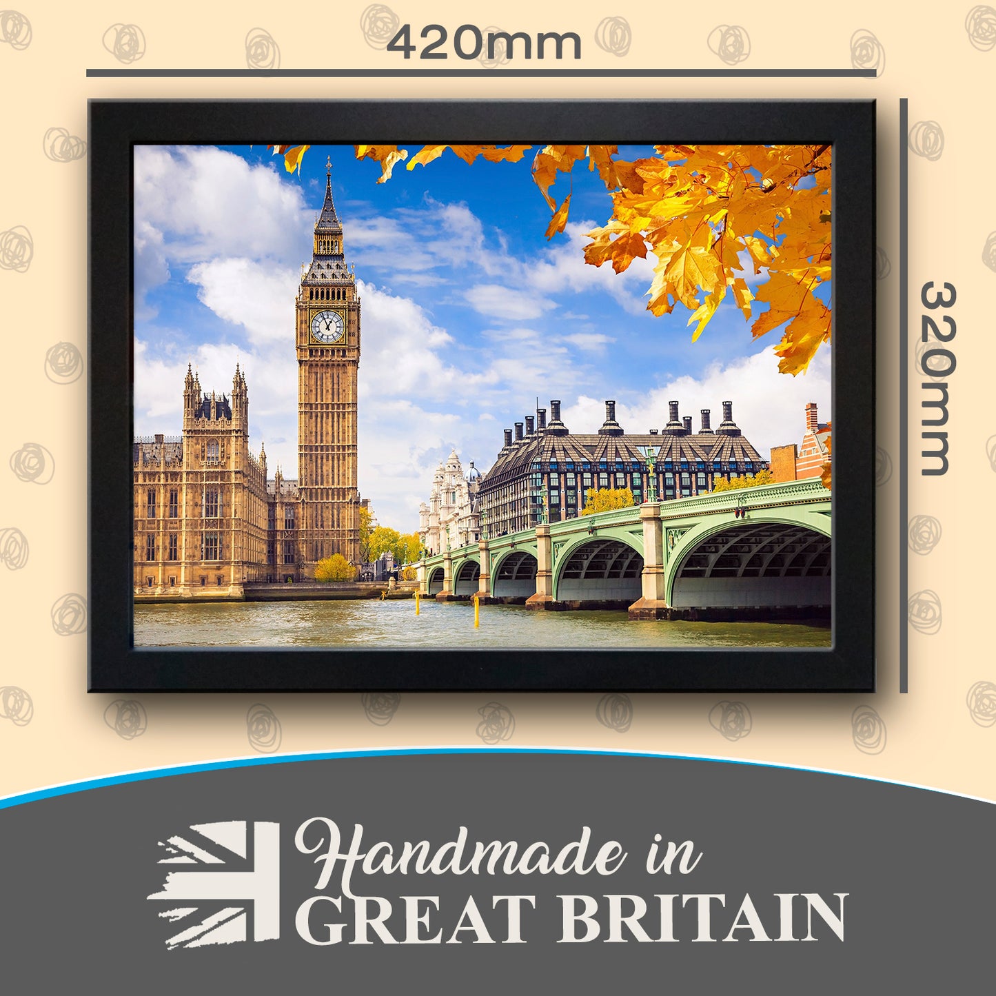Big Ben Elizabeth Tower, London Cushioned Lap Tray