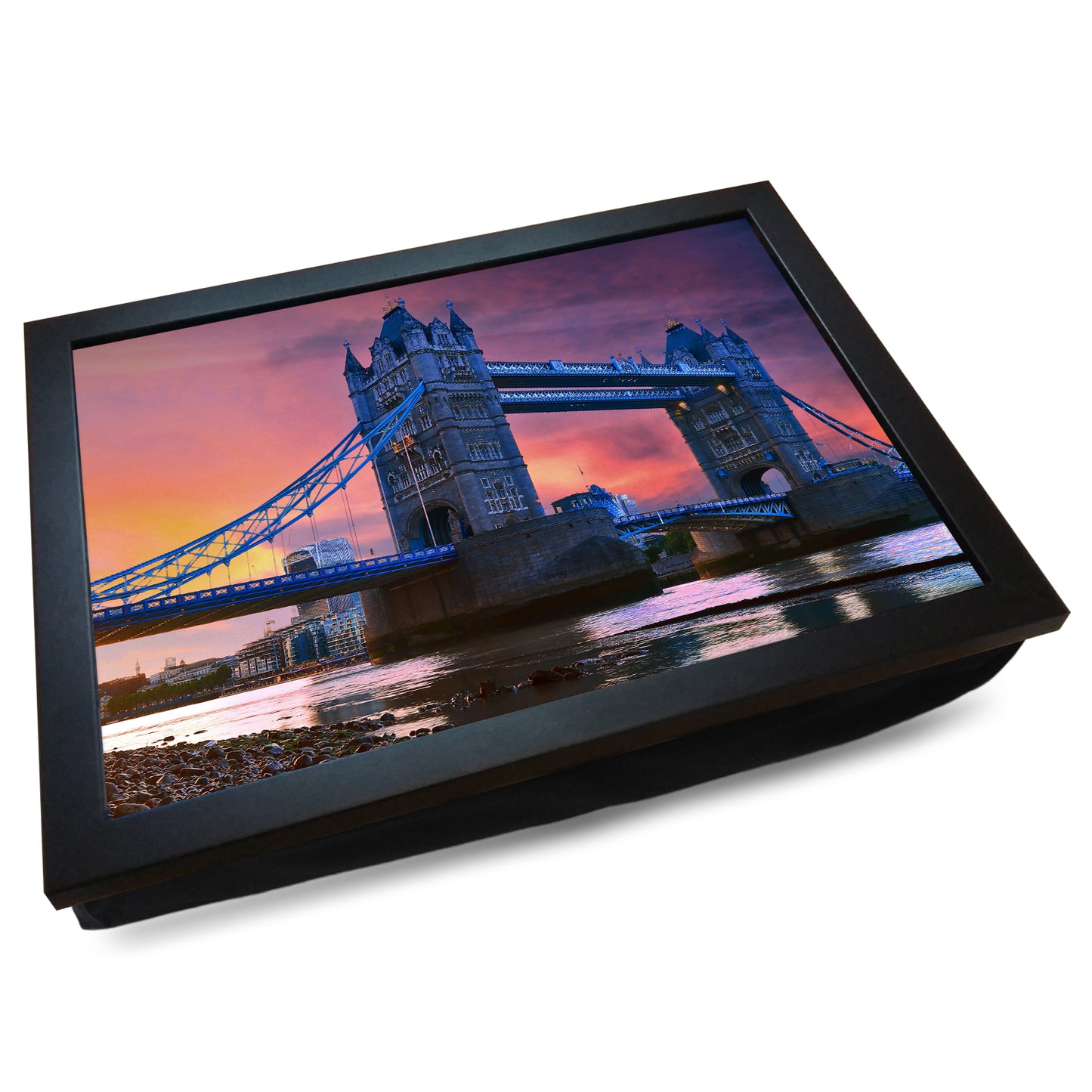 Tower Bridge, London Cushioned Lap Tray - my personalised lap tray | mooki -