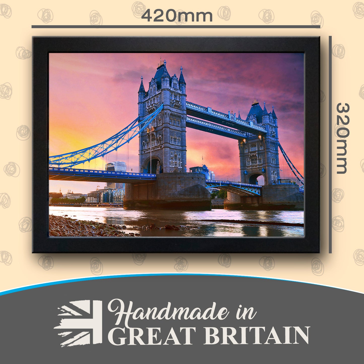 Tower Bridge, London Cushioned Lap Tray