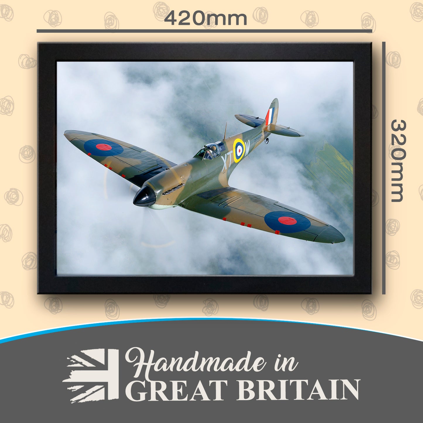 Supermarine Spitfire Cushioned Lap Tray
