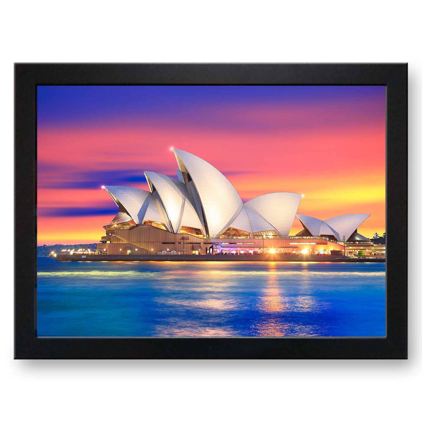 Sydney Opera House at Dusk Cushioned Lap Tray - my personalised lap tray | mooki -