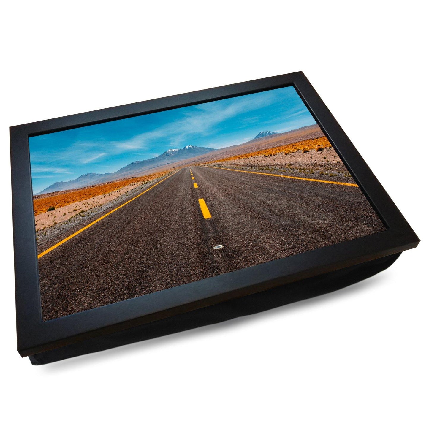Desert Highway to the Mountains Cushioned Lap Tray - my personalised lap tray | mooki -