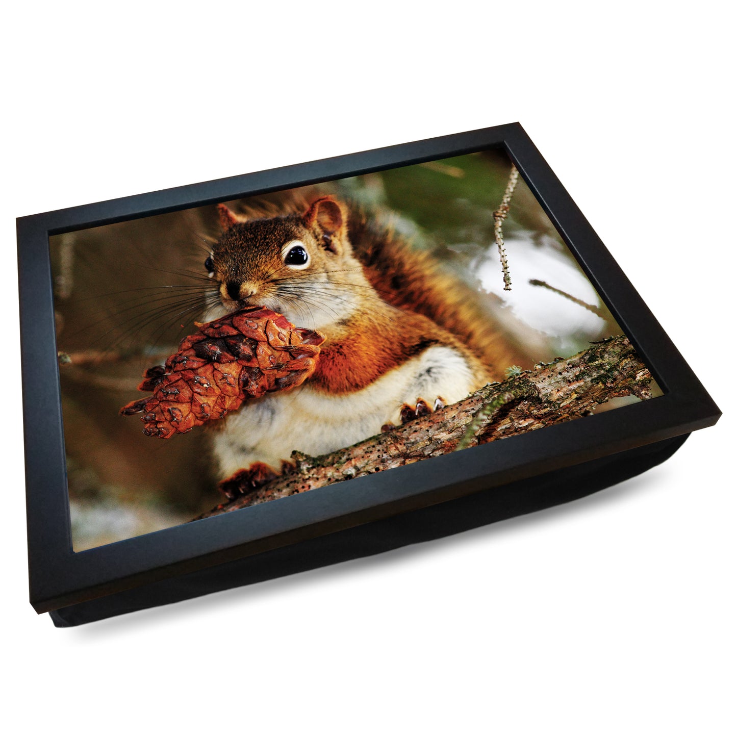Red Squirrel Cushioned Lap Tray - my personalised lap tray | mooki -
