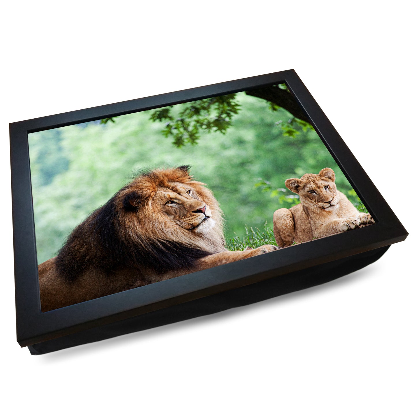 Lion and Cub Cushioned Lap Tray