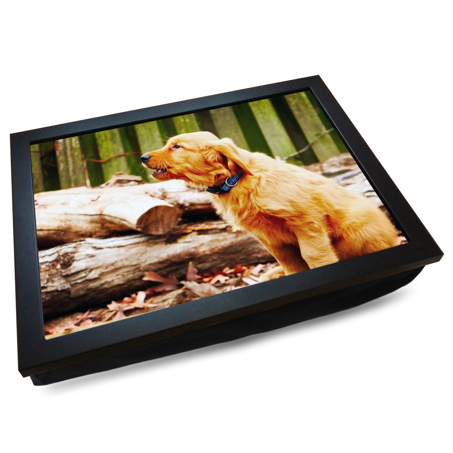 Golden Retriever Puppy Dog Cushioned Lap Tray