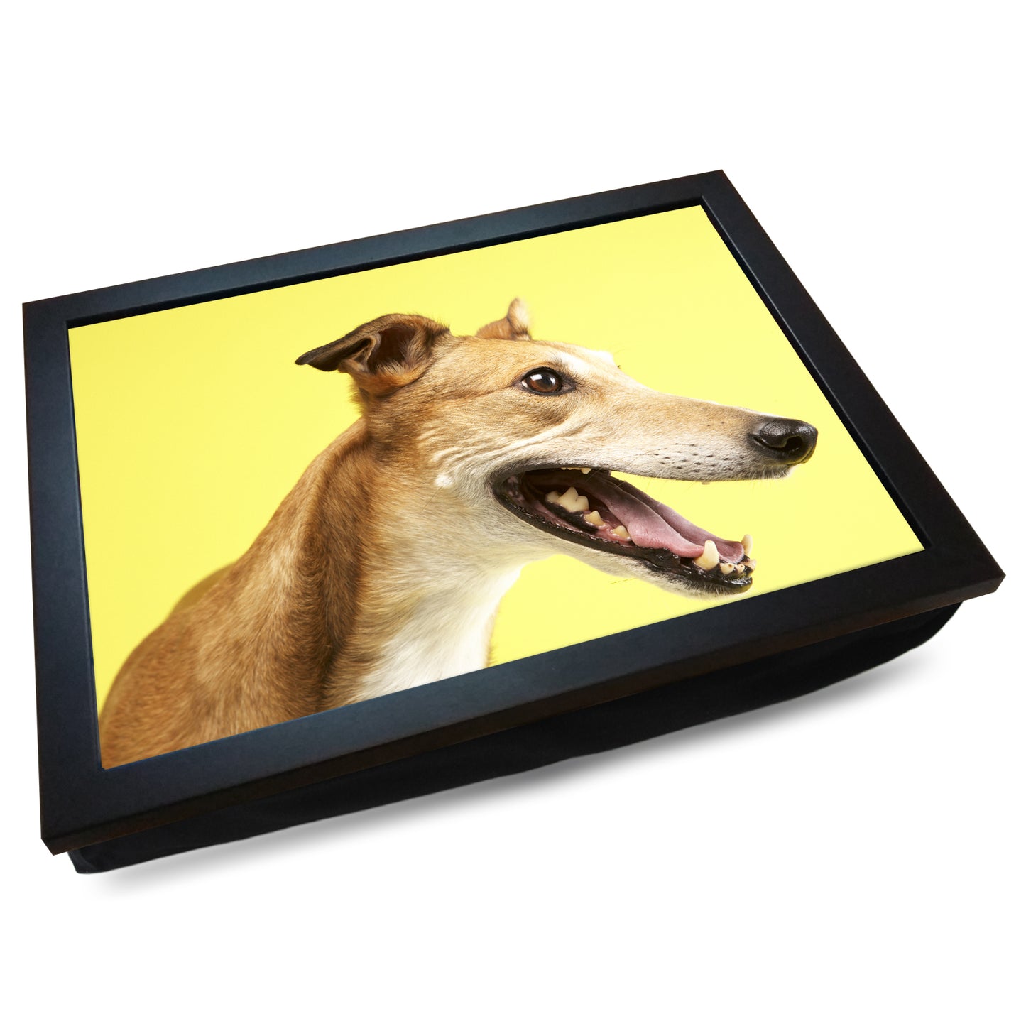 Greyhound Dog Cushioned Lap Tray