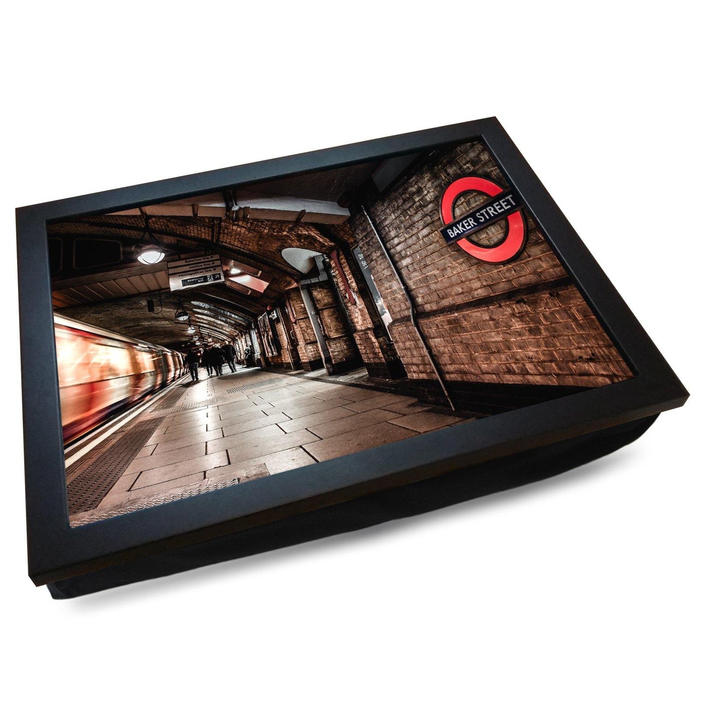 Baker Street Underground Station London Cushioned Lap Tray - my personalised lap tray | mooki -