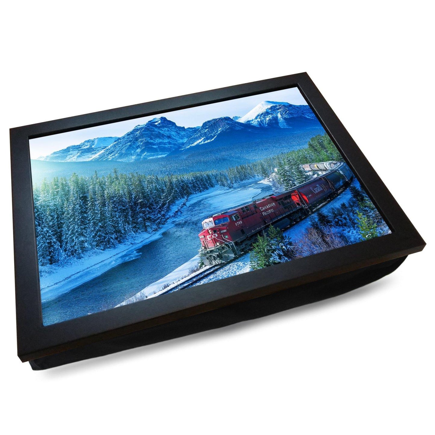 Canadian Pacific thru the Rocky Mountains Cushioned Lap Tray - my personalised lap tray | mooki -