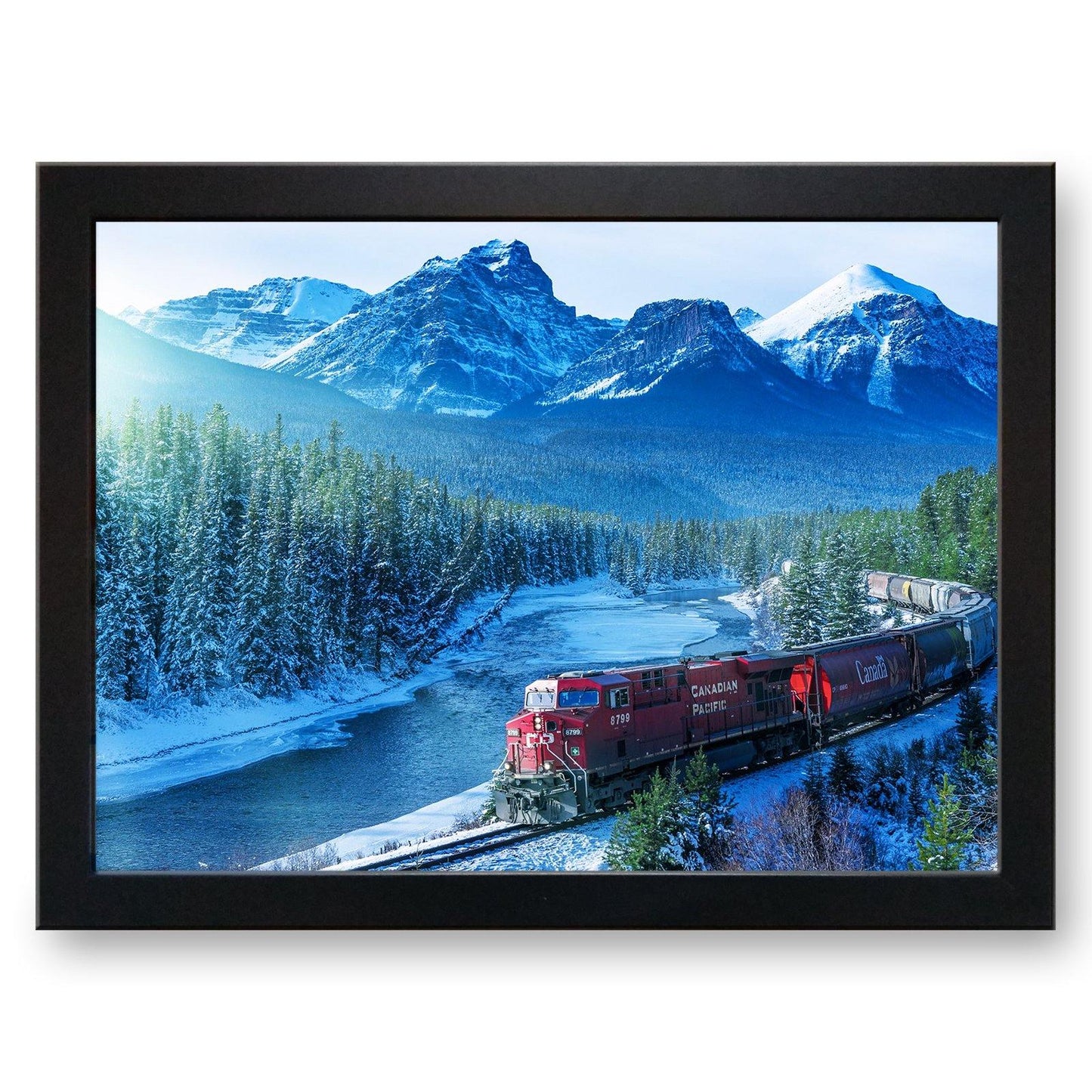 Canadian Pacific thru the Rocky Mountains Cushioned Lap Tray - my personalised lap tray | mooki -