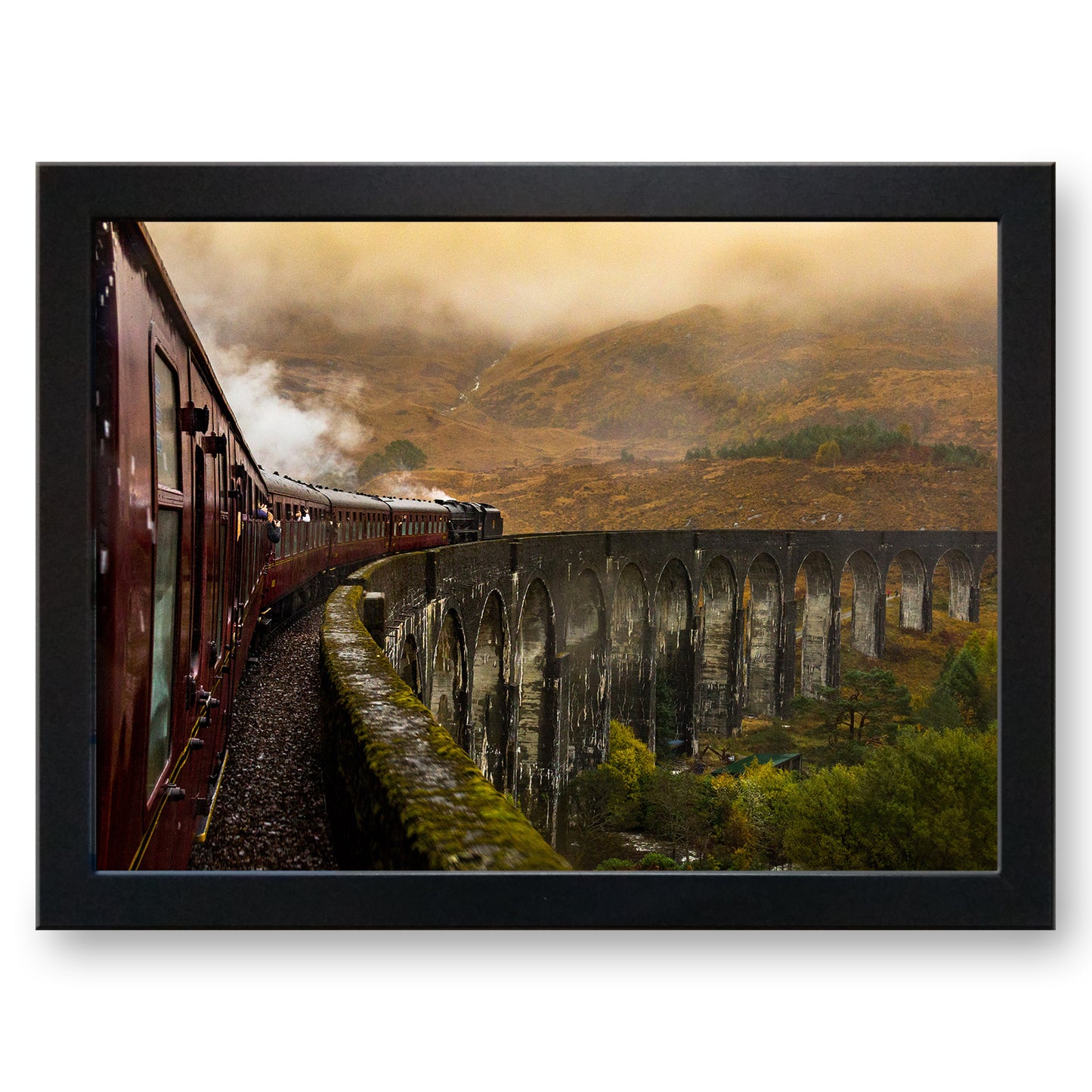 Onboard the Jacobite K1 on Glenfinnan Viaduct Cushioned Lap Tray