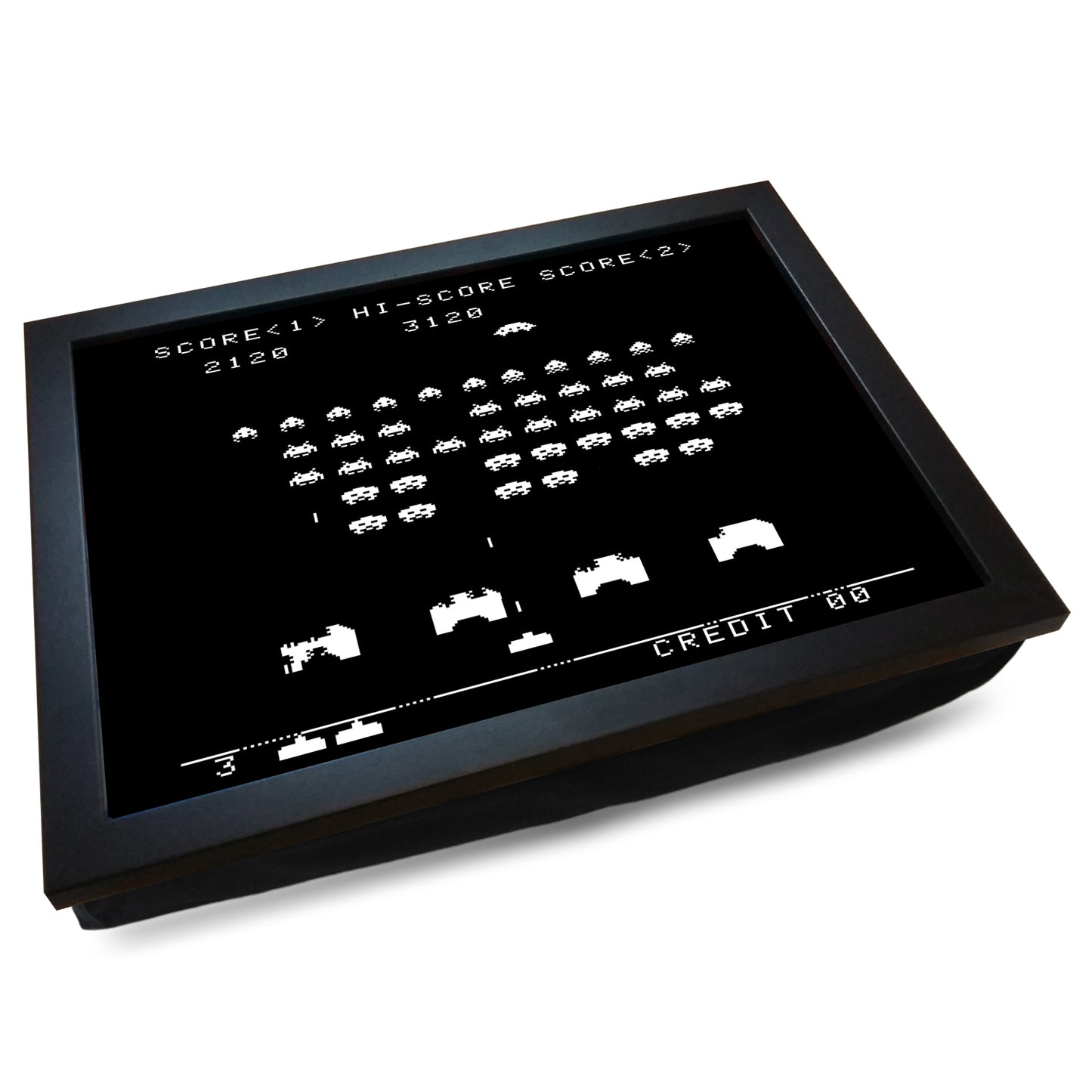 Space Invaders Cushioned Lap Tray