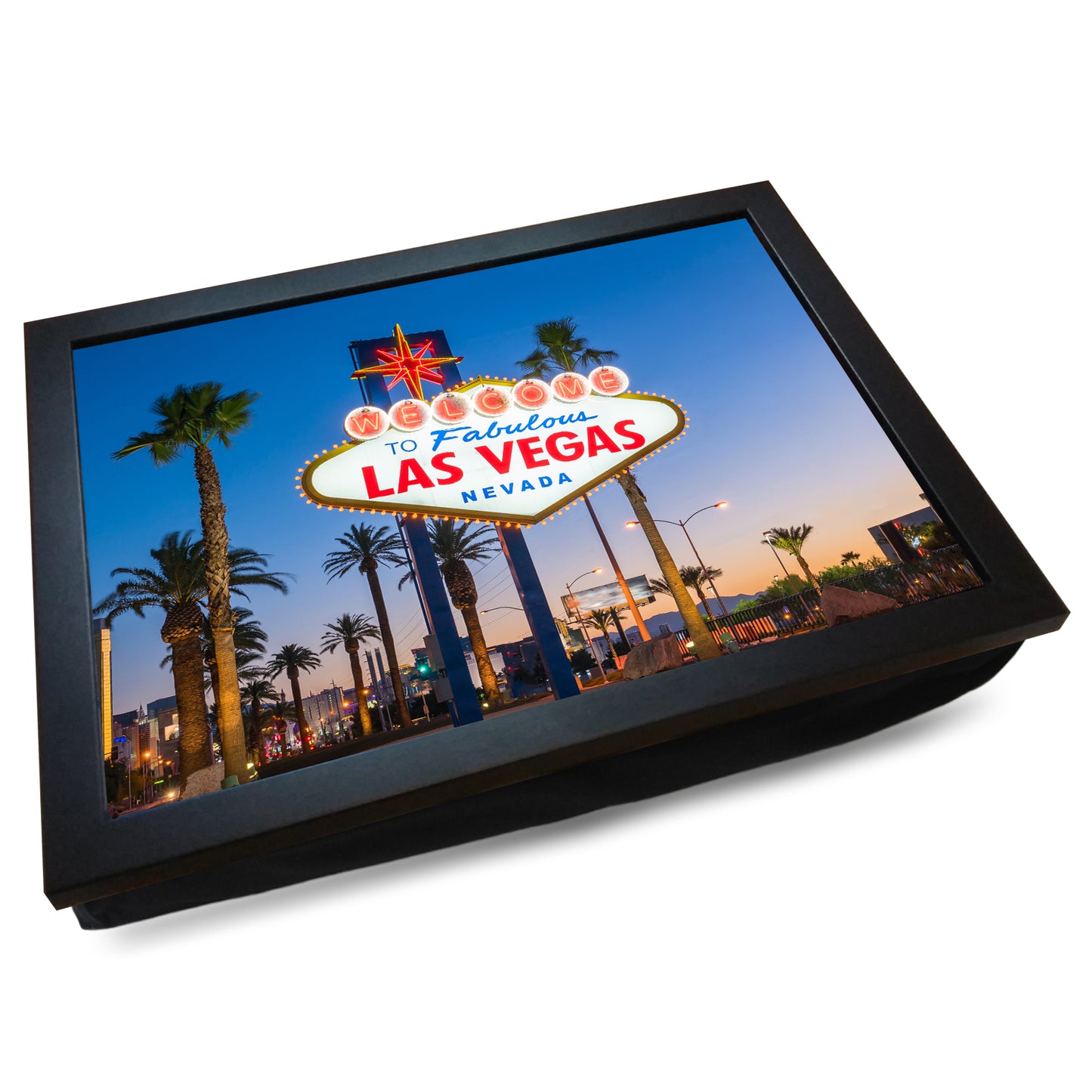 'Welcome to Las Vegas' Sign Cushioned Lap Tray