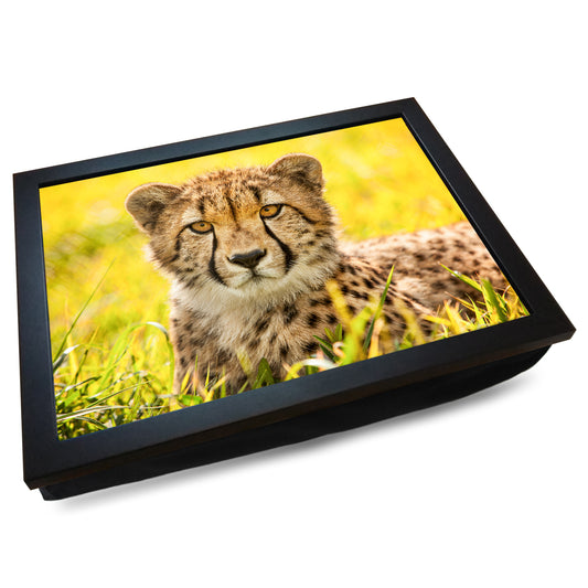 Cheetah in the Grass Cushioned Lap Tray