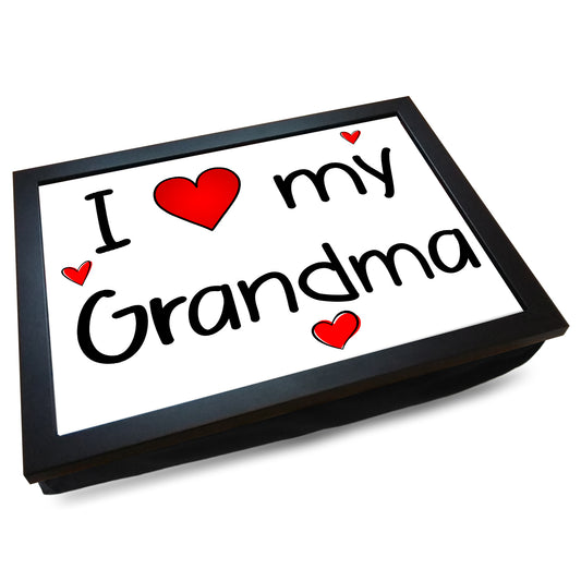 'I (Love Heart) My Grandma' Cushioned Lap Tray