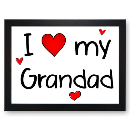 'I (Love Heart) My Grandad' Cushioned Lap Tray