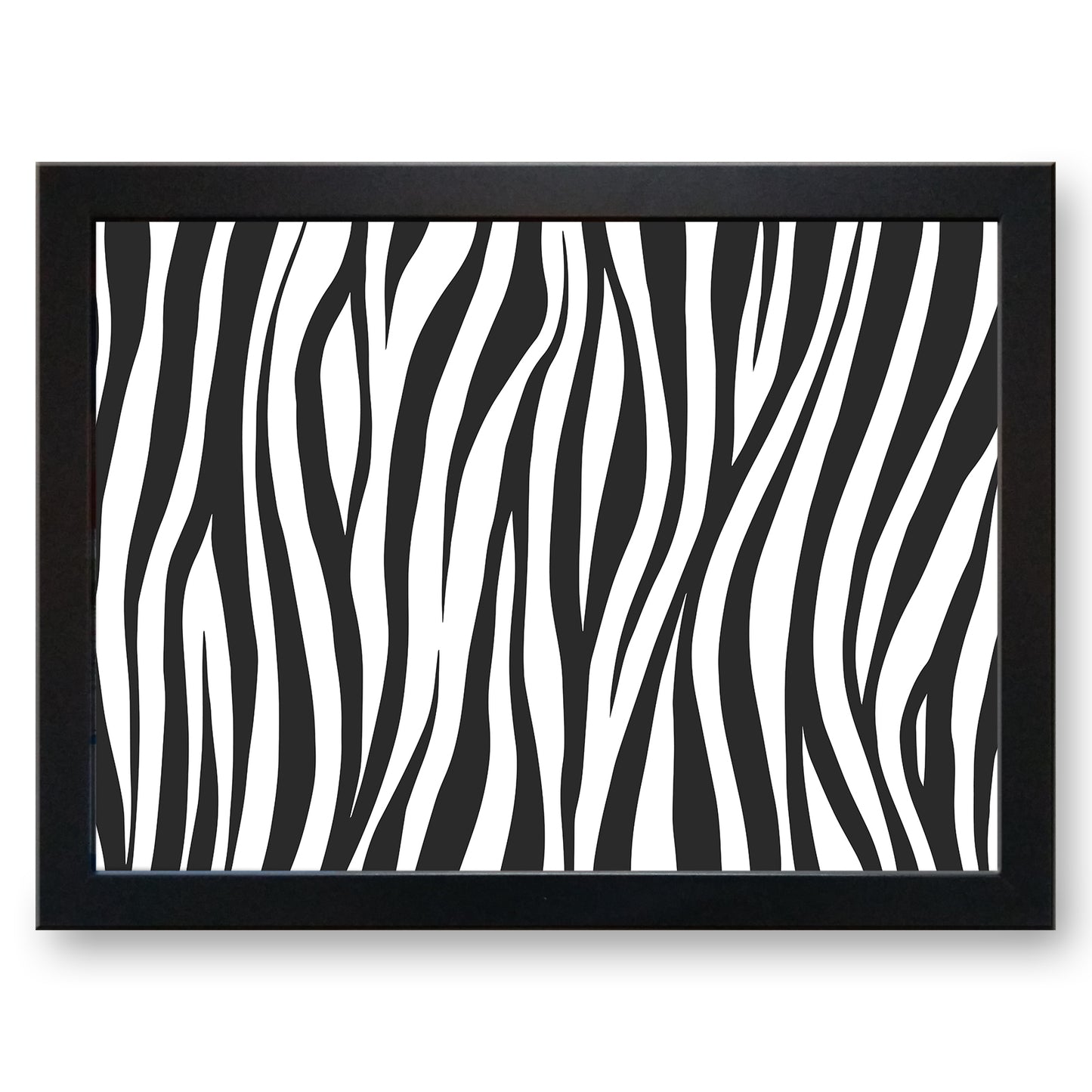 Zebra Stripe Animal Print Cushioned Lap Tray