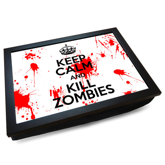 'Keep Calm and Kill Zombies' Cushioned Lap Tray