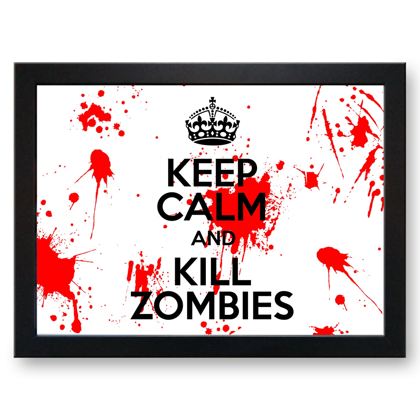 'Keep Calm and Kill Zombies' Cushioned Lap Tray