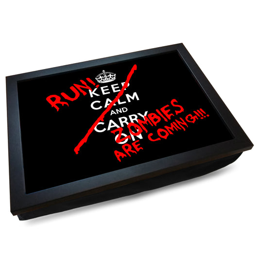 'RUN! Zombies are Coming!' Cushioned Lap Tray