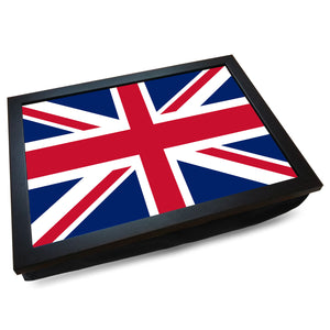 Union Jack Flag Cushioned Lap Tray - my personalised lap tray | mooki   -   