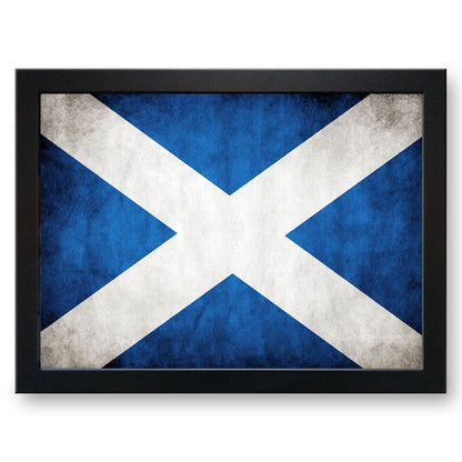 Scotland Saltire St Andrew's Flag (Grunge/Vintage) Cushioned Lap Tray - my personalised lap tray | mooki   -   