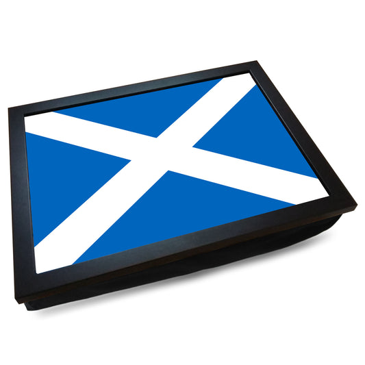 Scotland Saltire St Andrew's Flag Cushioned Lap Tray - my personalised lap tray | mooki   -   