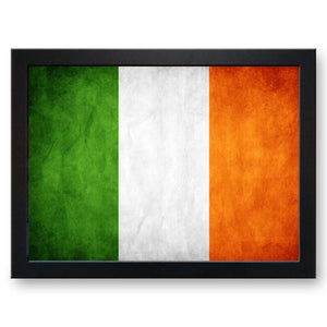 Republic of Ireland EIRE Flag (Grunge/Vintage) Cushioned Lap Tray - my personalised lap tray | mooki   -   