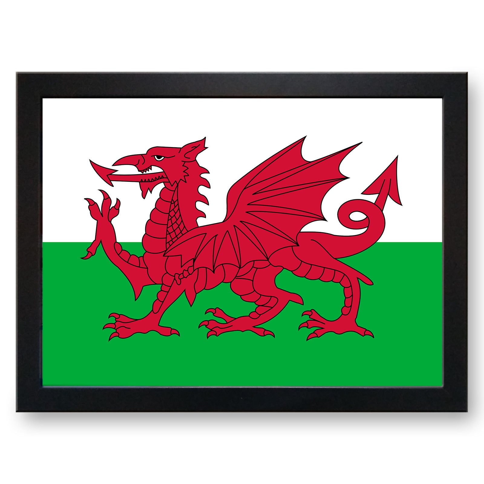 Wales Red Dragon Flag Cushioned Lap Tray - my personalised lap tray | mooki   -   